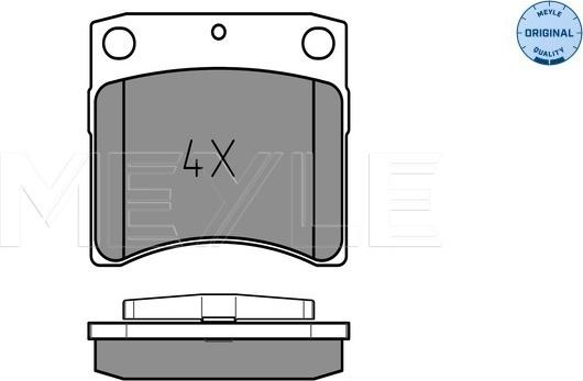 Meyle 025 231 7618/W - Brake Pad Set, disc brake autospares.lv