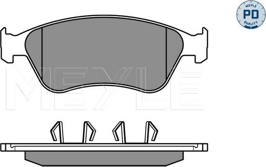 Meyle 025 238 9620/PD - Brake Pad Set, disc brake autospares.lv