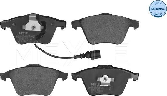 Meyle 025 238 0120/W - Brake Pad Set, disc brake autospares.lv