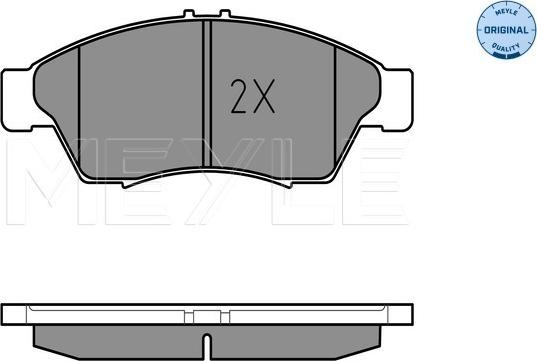 Meyle 025 238 1716/W - Brake Pad Set, disc brake autospares.lv