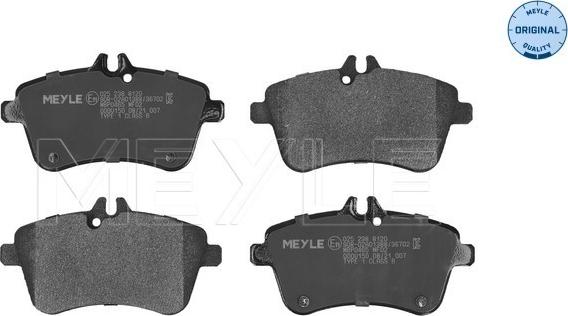 Meyle 025 238 8120 - Brake Pad Set, disc brake autospares.lv