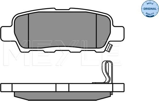 Meyle 025 238 7114/W - Brake Pad Set, disc brake autospares.lv