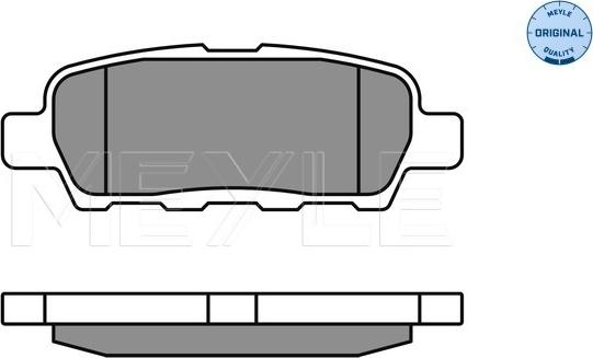 Meyle 025 238 7114/W - Brake Pad Set, disc brake autospares.lv