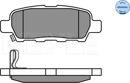 Meyle 025 238 7114/W - Brake Pad Set, disc brake autospares.lv