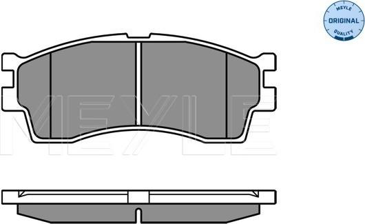 Meyle 025 238 7316/W - Brake Pad Set, disc brake autospares.lv