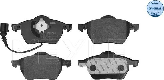 Meyle 025 233 9219/W - Brake Pad Set, disc brake autospares.lv