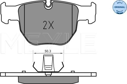 Meyle 025 233 9719 - Brake Pad Set, disc brake autospares.lv