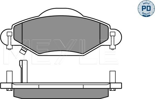 Meyle 025 233 4017/PD - Brake Pad Set, disc brake autospares.lv