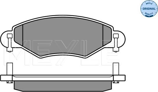 Meyle 025 233 4017/W - Brake Pad Set, disc brake autospares.lv