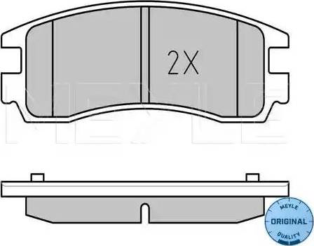 Meyle 025 233 6114/W - Brake Pad Set, disc brake autospares.lv