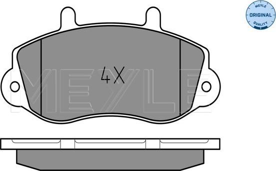 Meyle 025 233 0218 - Brake Pad Set, disc brake autospares.lv