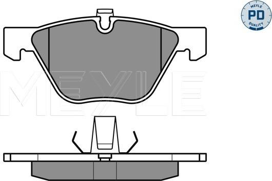 Meyle 025 233 1320/PD - Brake Pad Set, disc brake autospares.lv