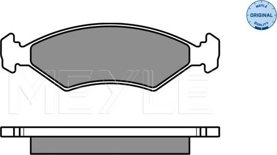 Meyle 025 233 8418/W - Brake Pad Set, disc brake autospares.lv