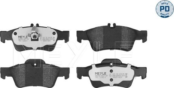 Meyle 025 233 3416/PD - Brake Pad Set, disc brake autospares.lv