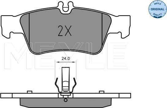 Meyle 025 233 3516 - Brake Pad Set, disc brake autospares.lv