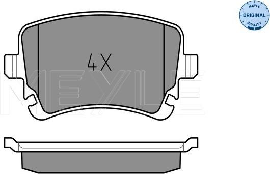 Meyle 025 233 2617 - Brake Pad Set, disc brake autospares.lv