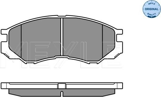 Meyle 025 232 9015/W - Brake Pad Set, disc brake autospares.lv