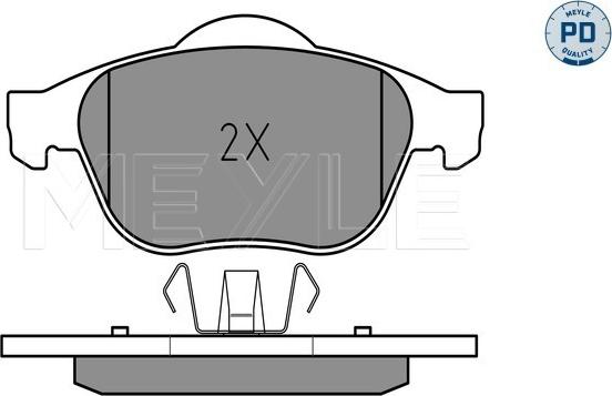 Meyle 025 232 4518/PD - Brake Pad Set, disc brake autospares.lv