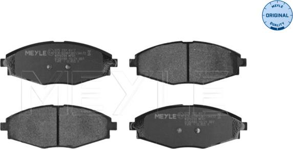 Meyle 025 232 4117 - Brake Pad Set, disc brake autospares.lv