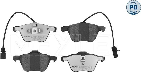 Meyle 025 232 6920/PD - Brake Pad Set, disc brake autospares.lv