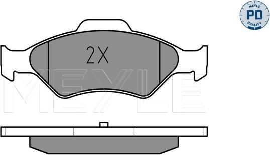 Meyle 025 232 0018/PD - Brake Pad Set, disc brake autospares.lv