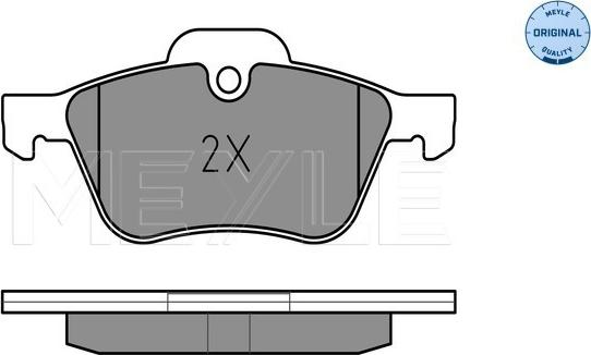 Meyle 025 232 8118 - Brake Pad Set, disc brake autospares.lv