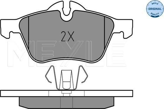 Meyle 025 232 8118 - Brake Pad Set, disc brake autospares.lv