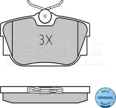 Meyle 025 232 2417/W - Brake Pad Set, disc brake autospares.lv