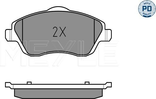 Meyle 025 232 2517/PD - Brake Pad Set, disc brake autospares.lv