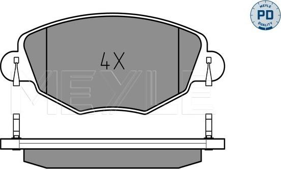 Meyle 025 232 7918/PD - Brake Pad Set, disc brake autospares.lv