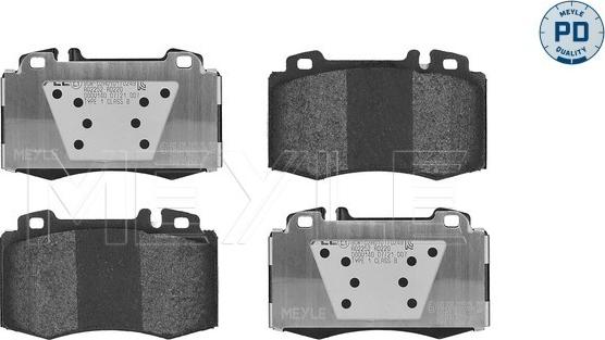 Meyle 025 232 7117/PD - Brake Pad Set, disc brake autospares.lv