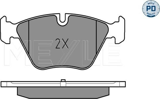 Meyle 025 237 9420/PD - Brake Pad Set, disc brake autospares.lv