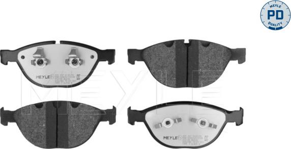 Meyle 025 237 9120/PD - Brake Pad Set, disc brake autospares.lv