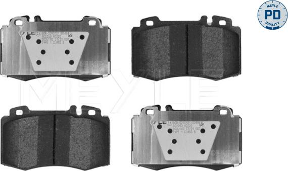 Meyle 025 237 4517/PD - Brake Pad Set, disc brake autospares.lv