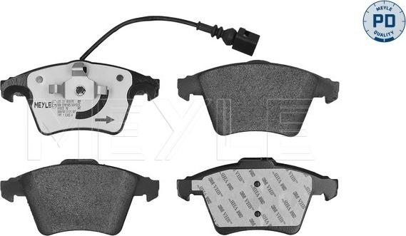 Meyle 025 237 4619/PD - Brake Pad Set, disc brake autospares.lv