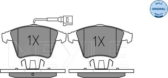 Meyle 025 237 4618/W - Brake Pad Set, disc brake autospares.lv