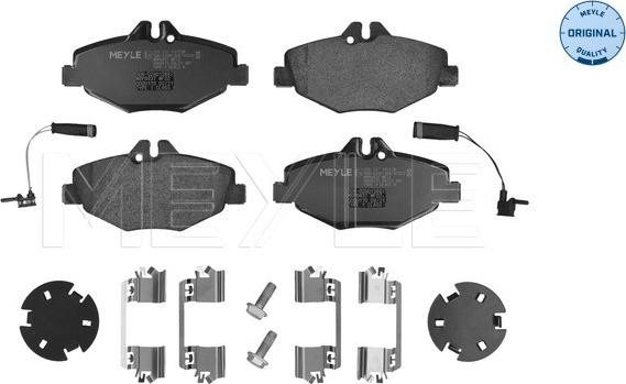 Meyle 025 237 4320/W - Brake Pad Set, disc brake autospares.lv