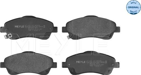 Meyle 025 237 6819/W - Brake Pad Set, disc brake autospares.lv