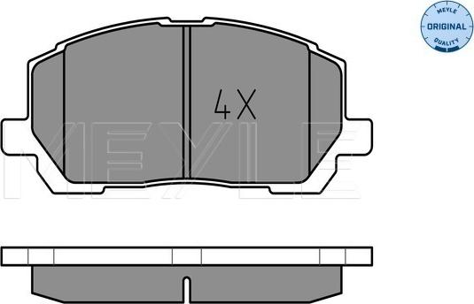 Meyle 025 237 0317/W - Brake Pad Set, disc brake autospares.lv