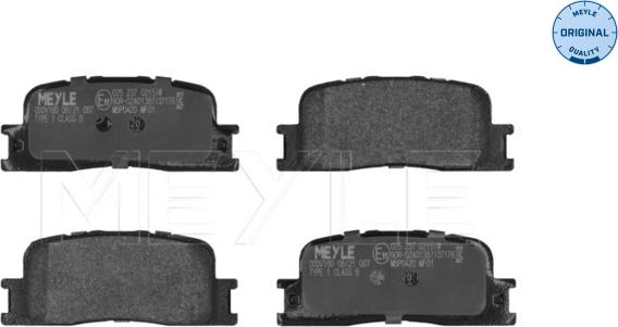 Meyle 025 237 0215/W - Brake Pad Set, disc brake autospares.lv