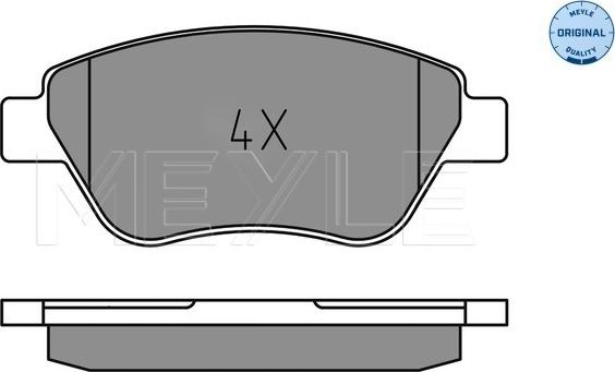 Meyle 025 237 0718 - Brake Pad Set, disc brake autospares.lv