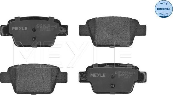 Meyle 025 237 1415 - Brake Pad Set, disc brake autospares.lv