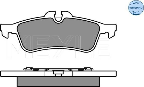 Meyle 025 237 1616 - Brake Pad Set, disc brake autospares.lv