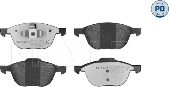 Meyle 025 237 2318/PD - Brake Pad Set, disc brake autospares.lv