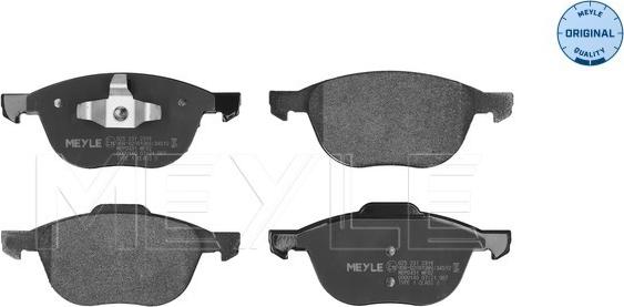 Meyle 025 237 2318 - Brake Pad Set, disc brake autospares.lv