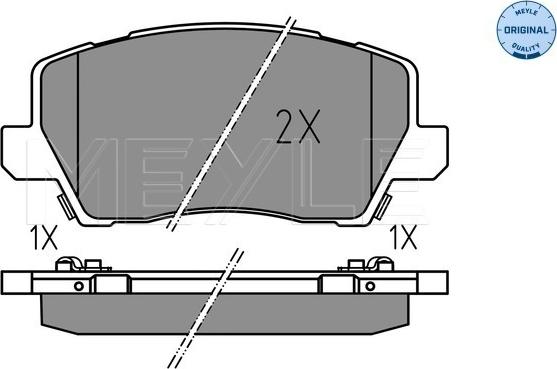 Meyle 025 229 0417 - Brake Pad Set, disc brake autospares.lv