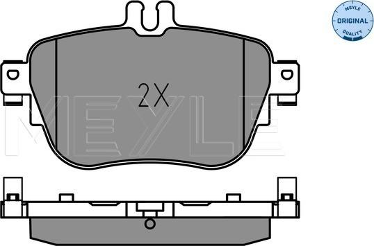 Meyle 025 224 3716 - Brake Pad Set, disc brake autospares.lv