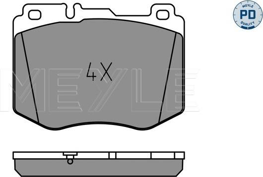 Meyle 025 220 4718/PD - Brake Pad Set, disc brake autospares.lv