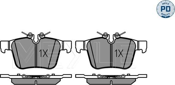 Meyle 025 221 4116/PD - Brake Pad Set, disc brake autospares.lv