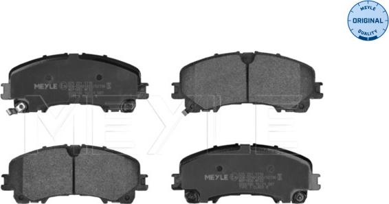 Meyle 025 221 1716 - Brake Pad Set, disc brake autospares.lv